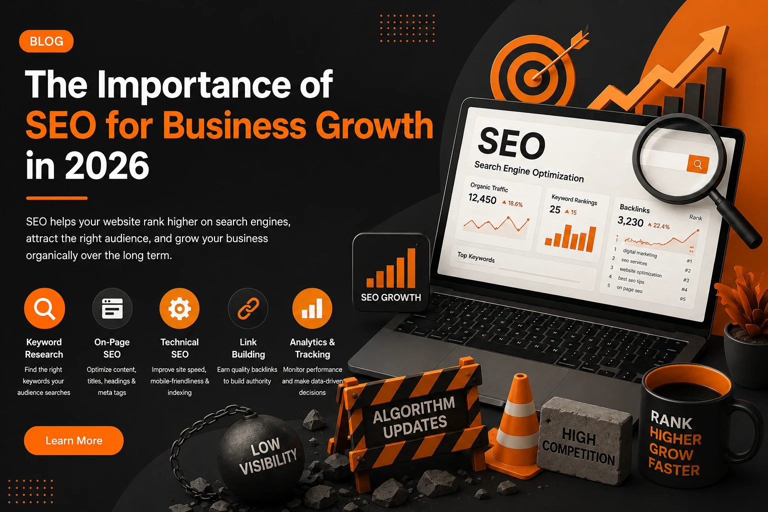 A freelance perfomance marketer detailing about importance of SEO
