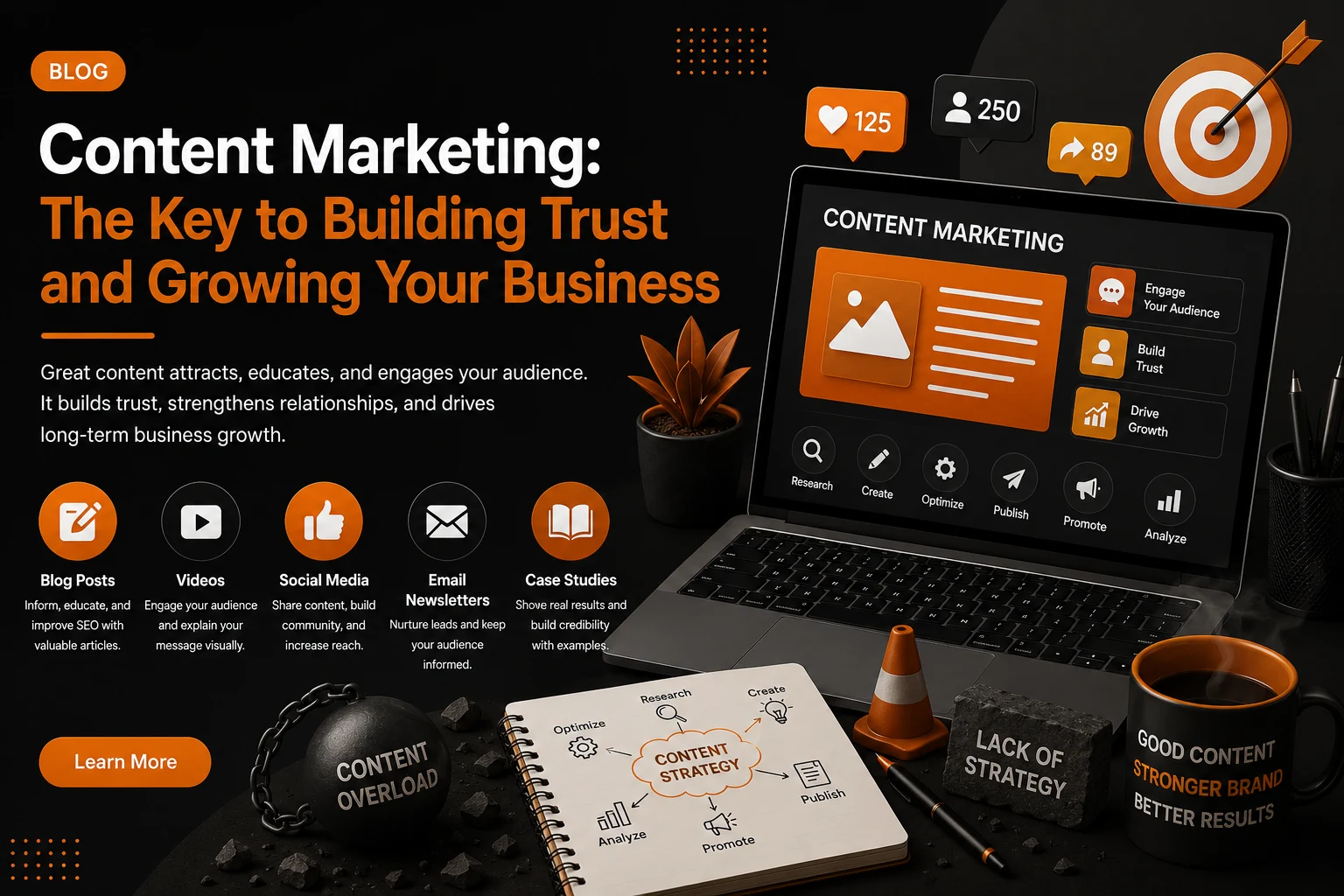 A freelance perfomance marketer detailing about content marketing