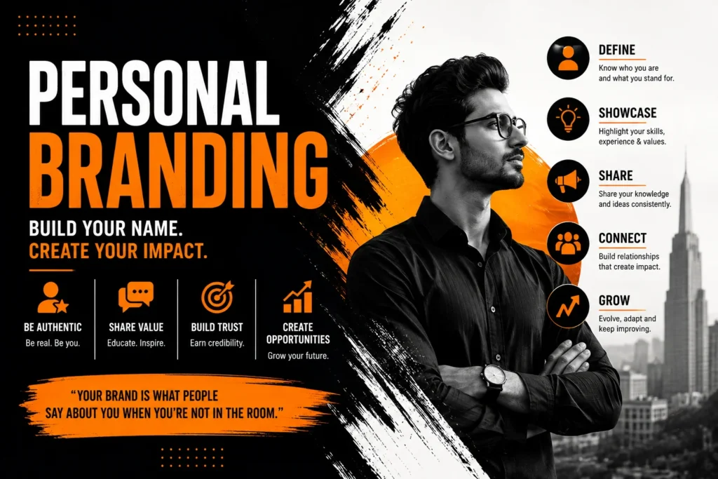 A freelance perfomance marketer detailing about personal branding